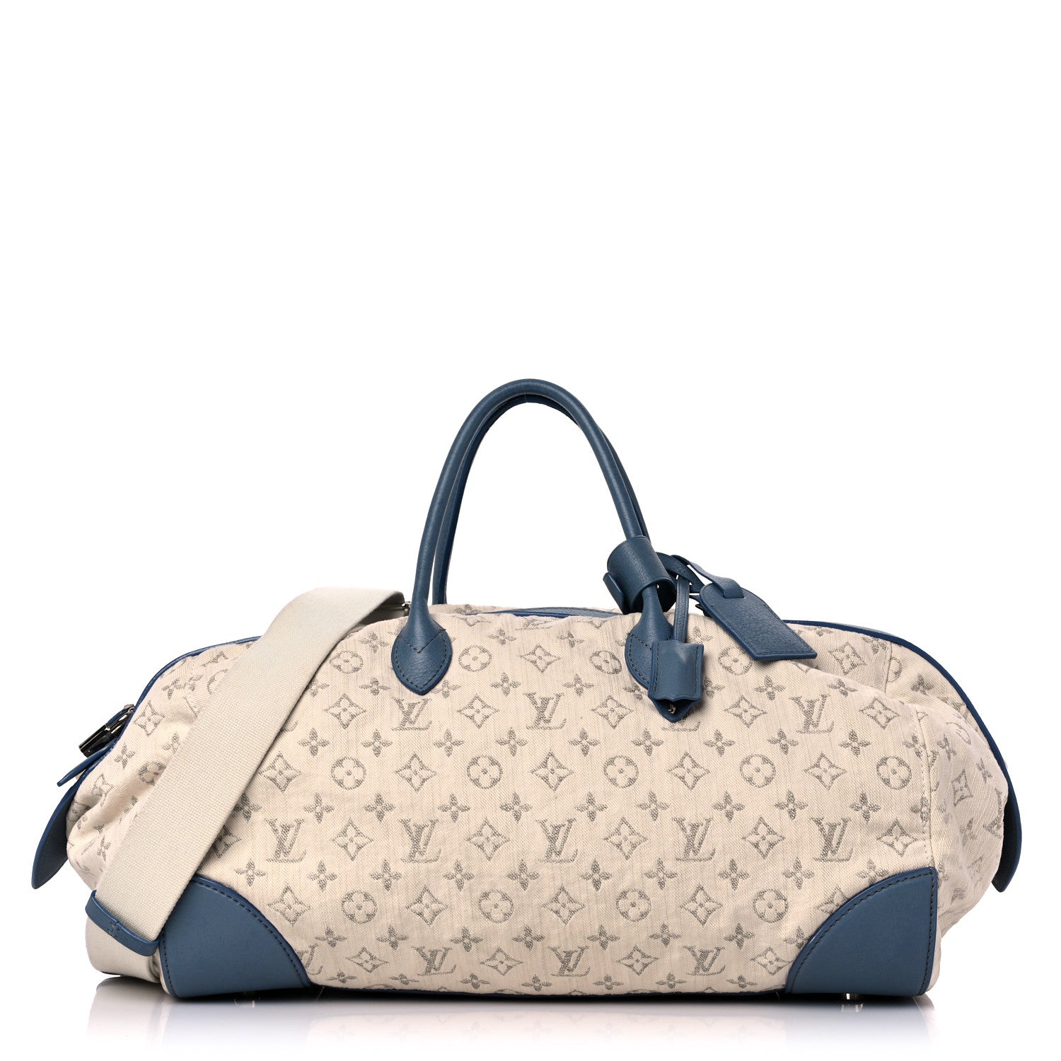 Louis Vuitton Monogram Denim Speedy Round Blue 1 of 20