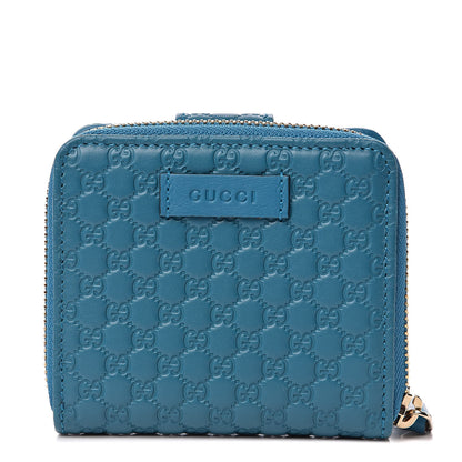 Gucci Microguccissima Compact Wallet Deep Cobalt 1 of 9