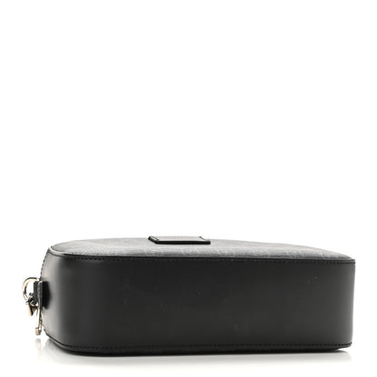 Gucci GG Supreme Monogram Web Shoulder Bag Black Grey 4 of 10