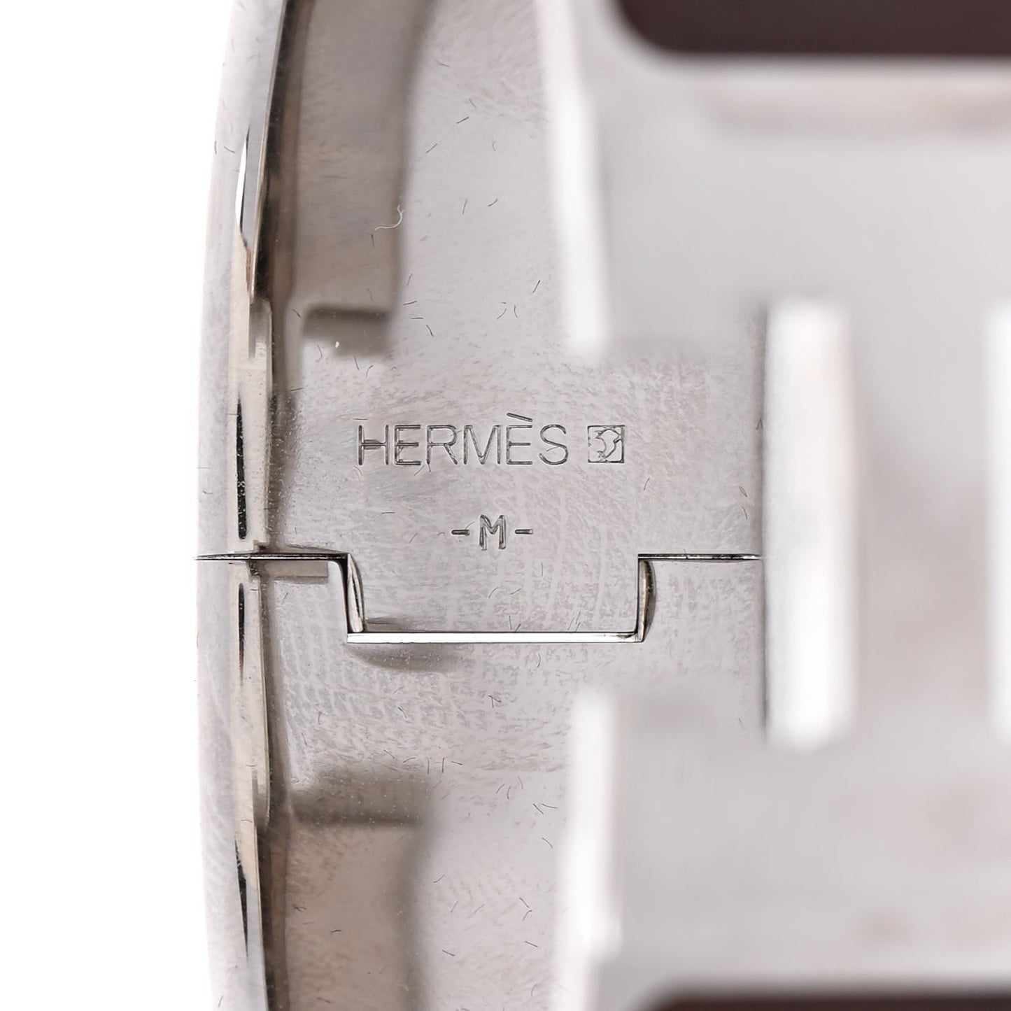 Enamel Wide Clic Clac H Bracelet PM Moka