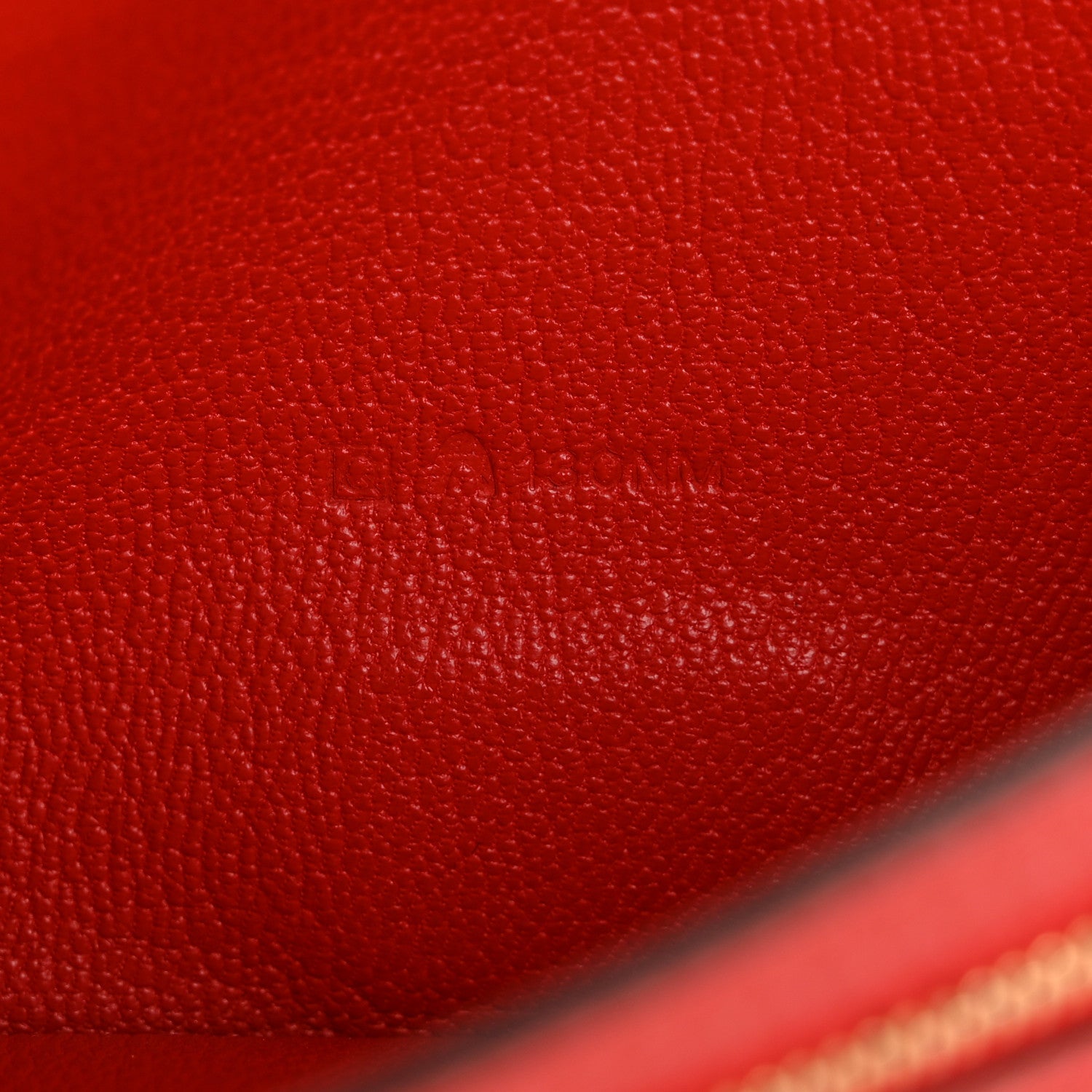 Hermes Shiny Alligator Bearn Wallet Geranium 7 of 12