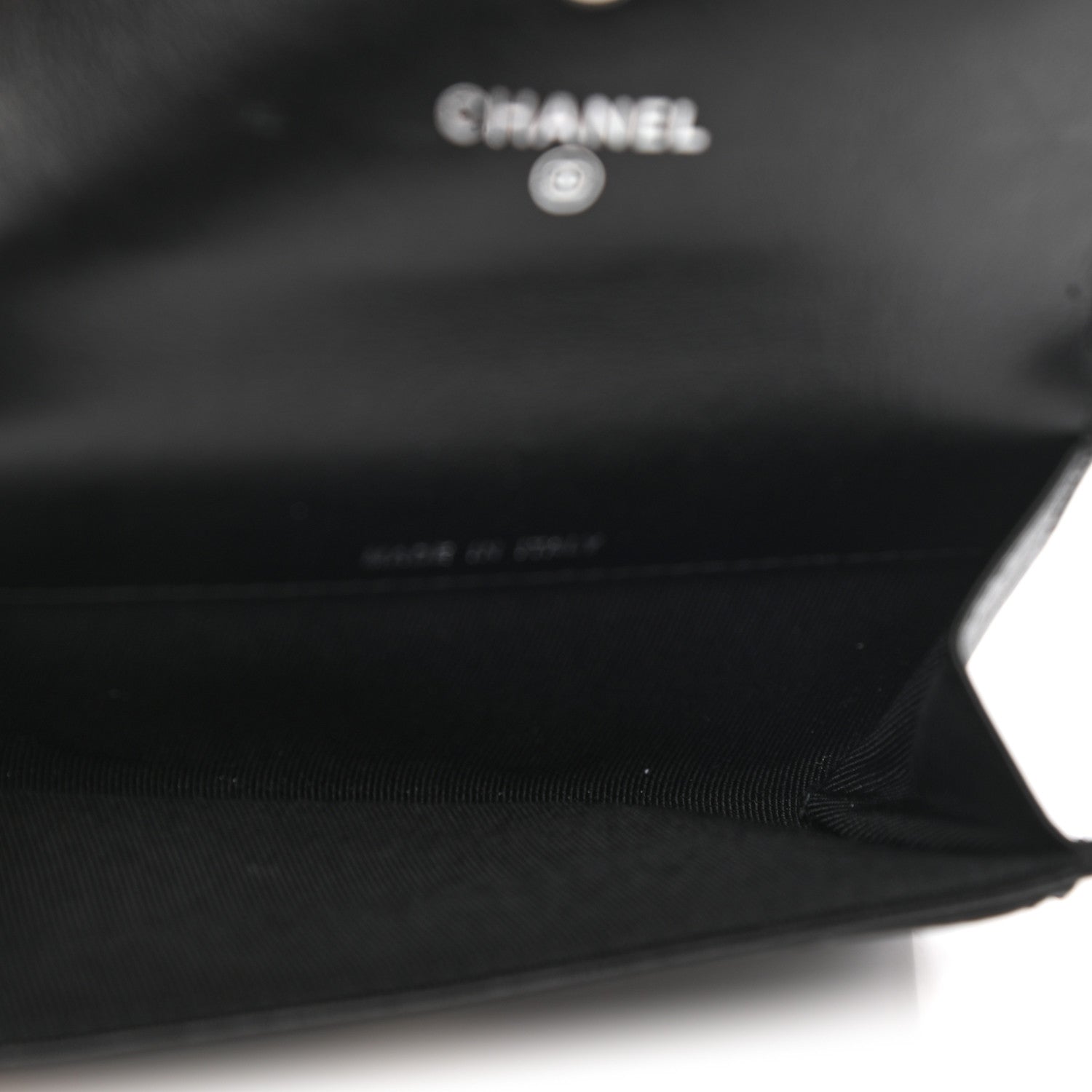 Chanel Patent Quilted Flap Card Holder So Black 7 of 8