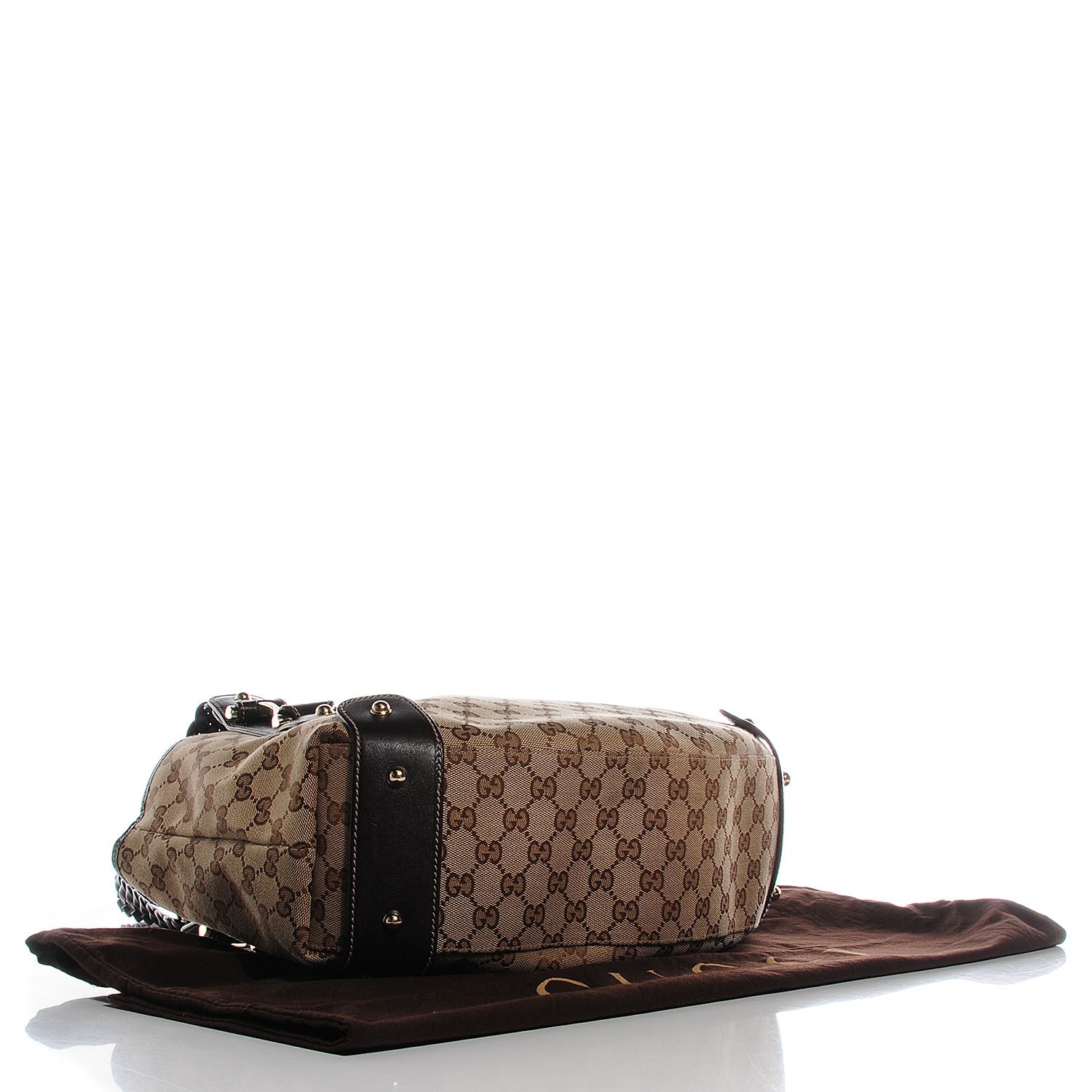 Gucci Monogram Small Pelham Tote Dark Brown 4 of 7