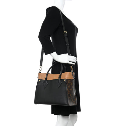 Louis Vuitton Calfskin Monogram On My Side Black 2 of 10