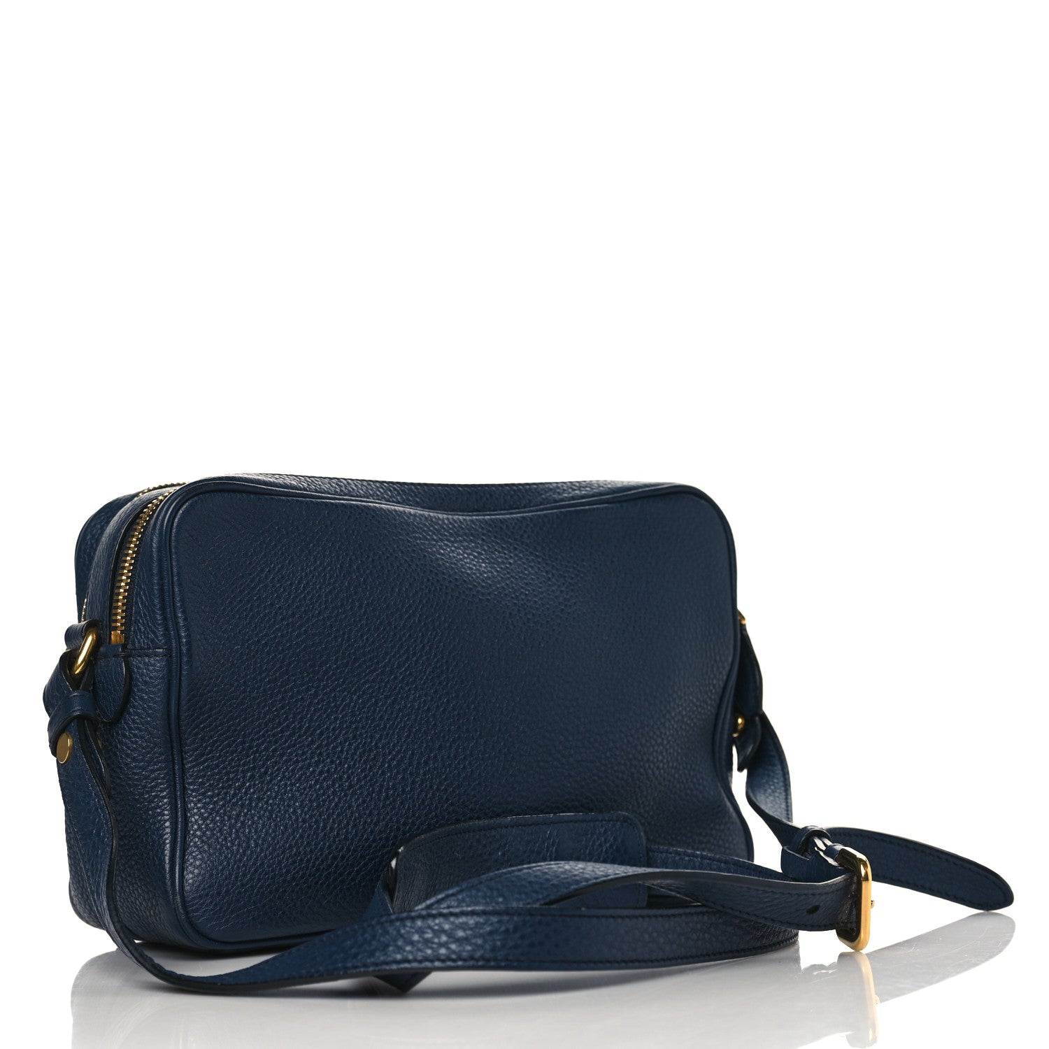 Prada Vitello Phenix Camera Bag Baltico 3 of 10