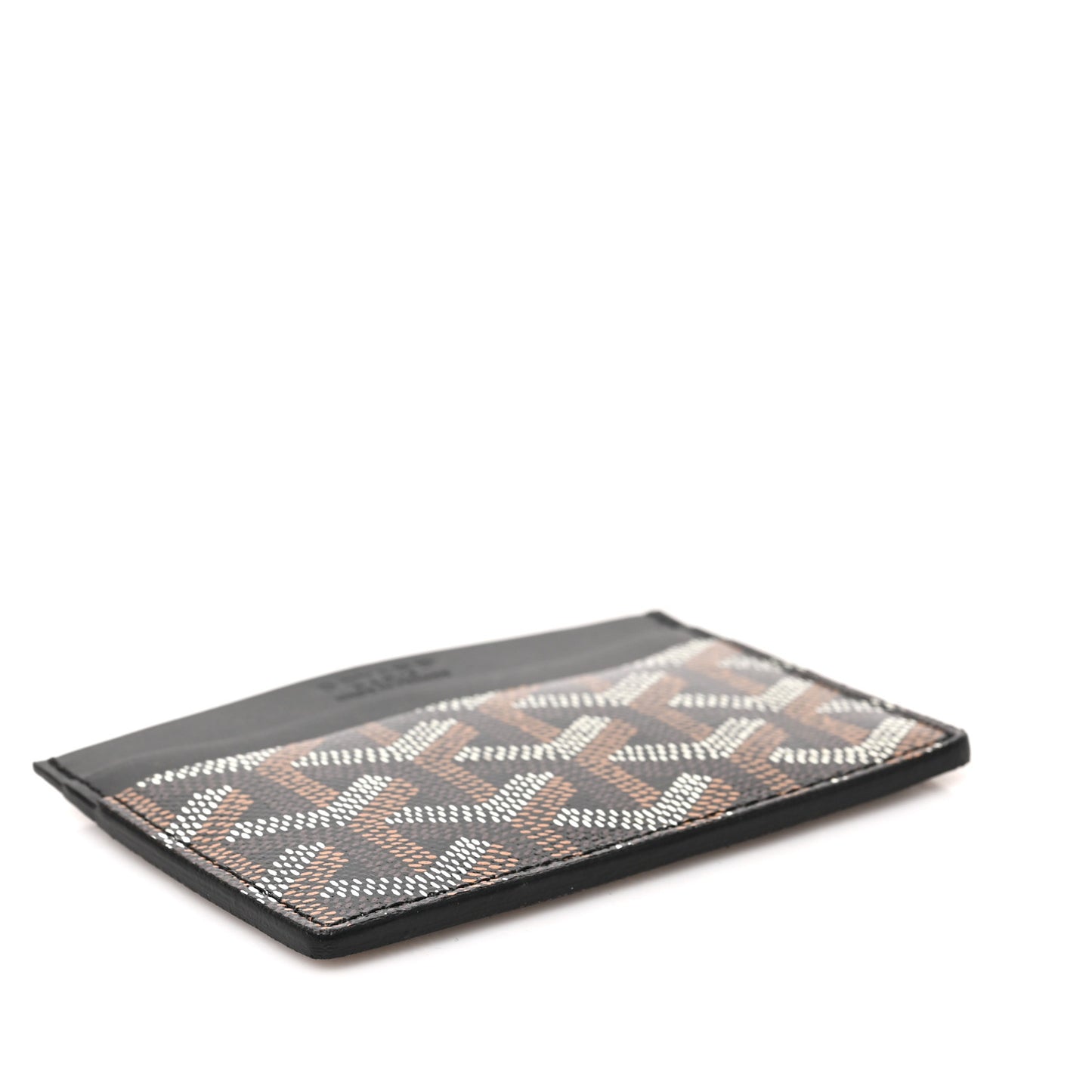 Goyardine Saint Sulpice Card Holder Black