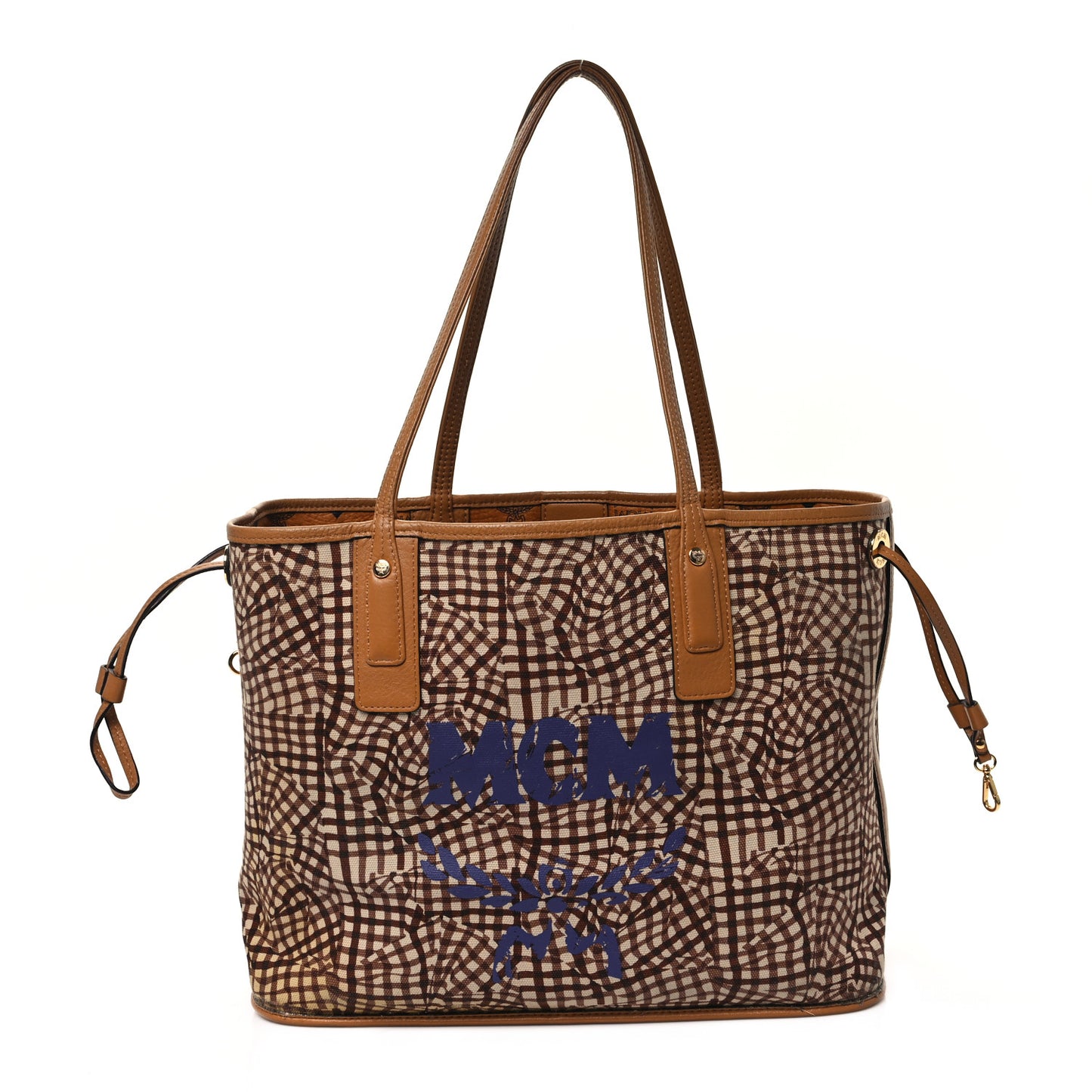 Visetos Medium Liz Reversible Shopper Tote Cognac