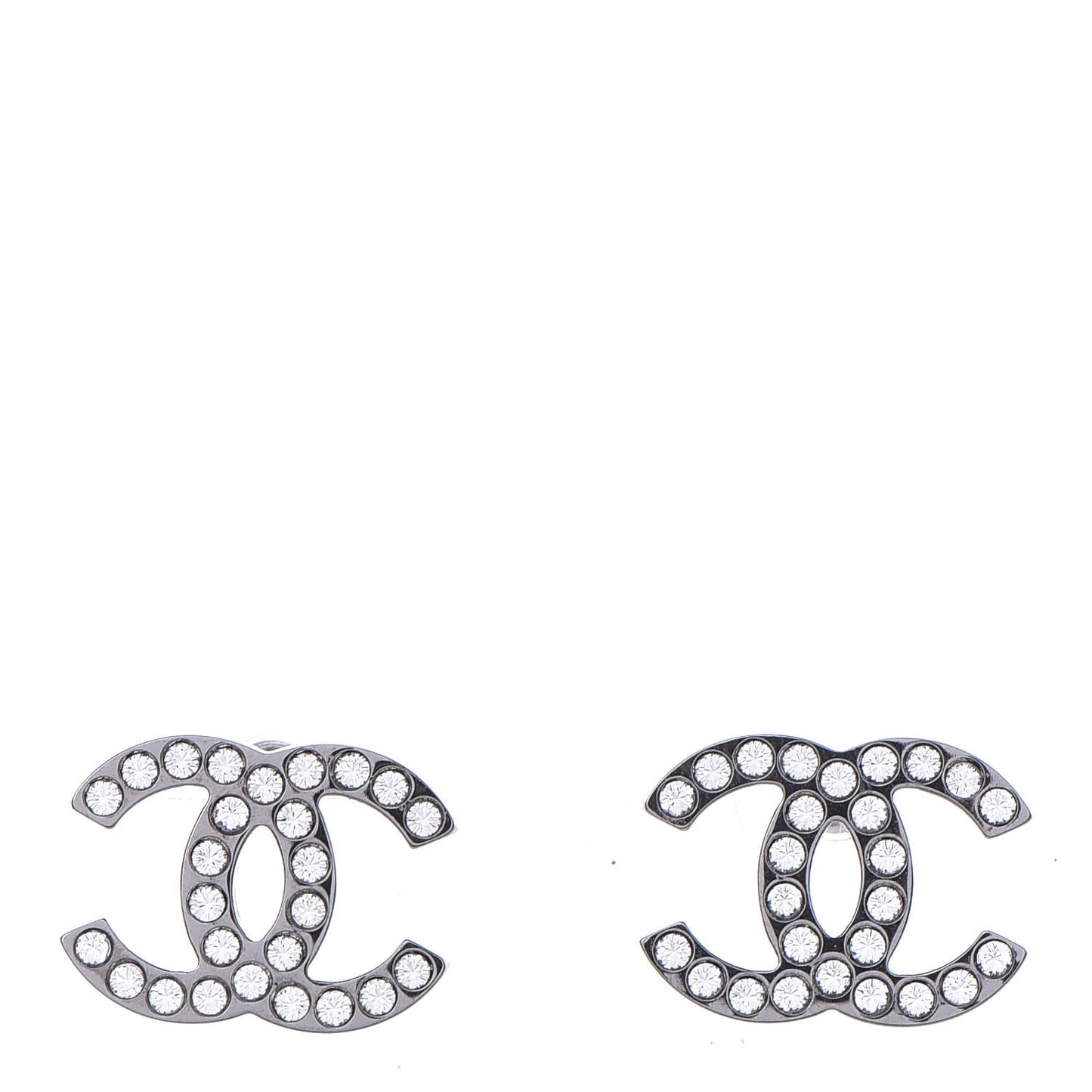 Ruthenium Crystal CC Earrings