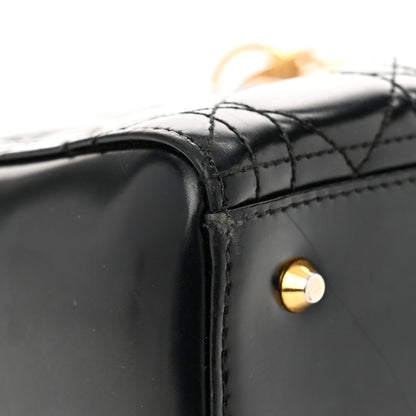 Christian Dior Glazed Calfskin Cannage Medium Lady Dior Black 12 of 12