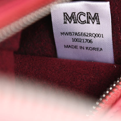 MCM Calfskin Small Essential Boston Bag Pink 7 of 15