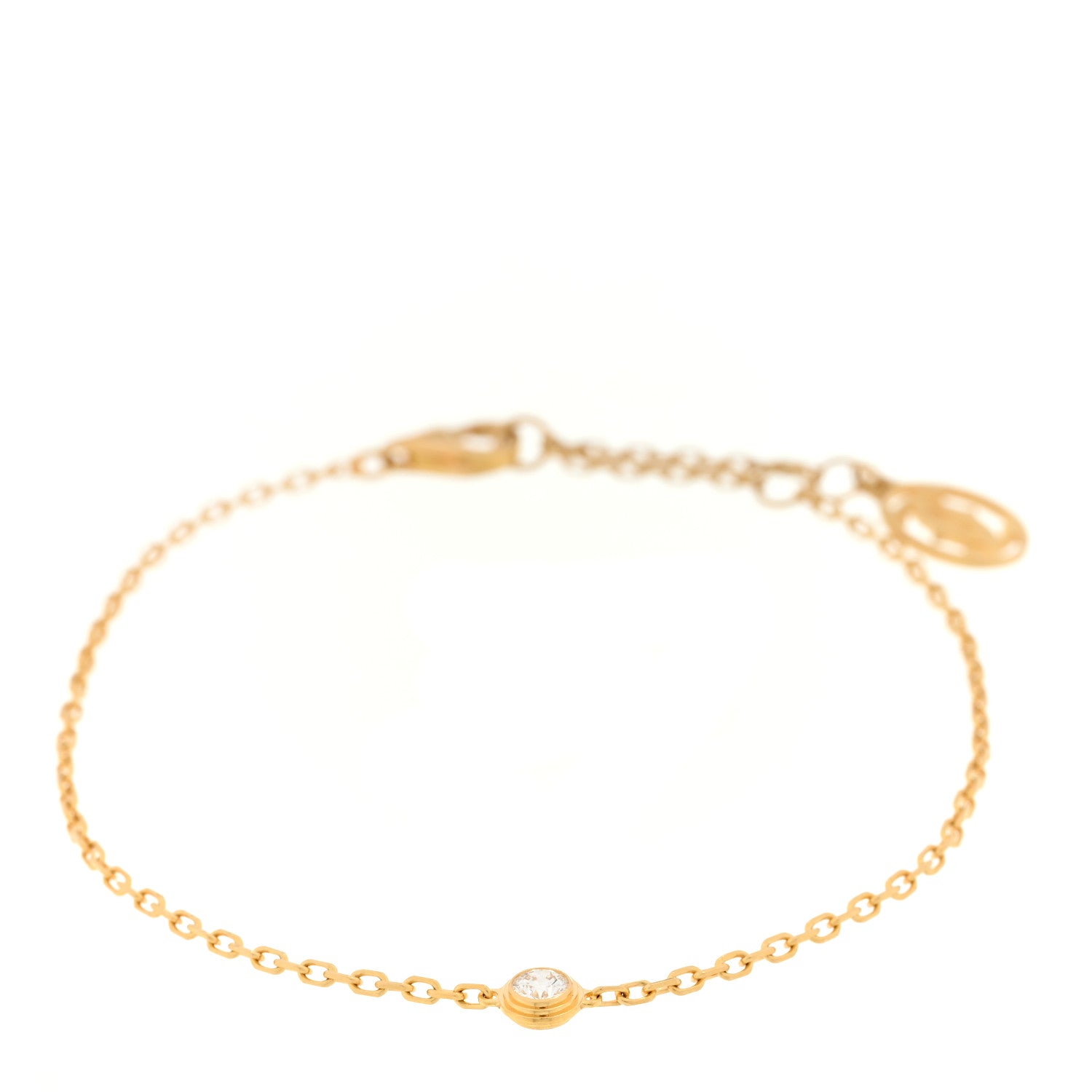 Cartier 18K Yellow Gold Diamond SM D'Amour Bracelet 1 of 3