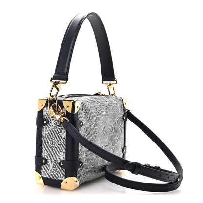 Louis Vuitton Monoglam Side Trunk MM Blue 3 of 10
