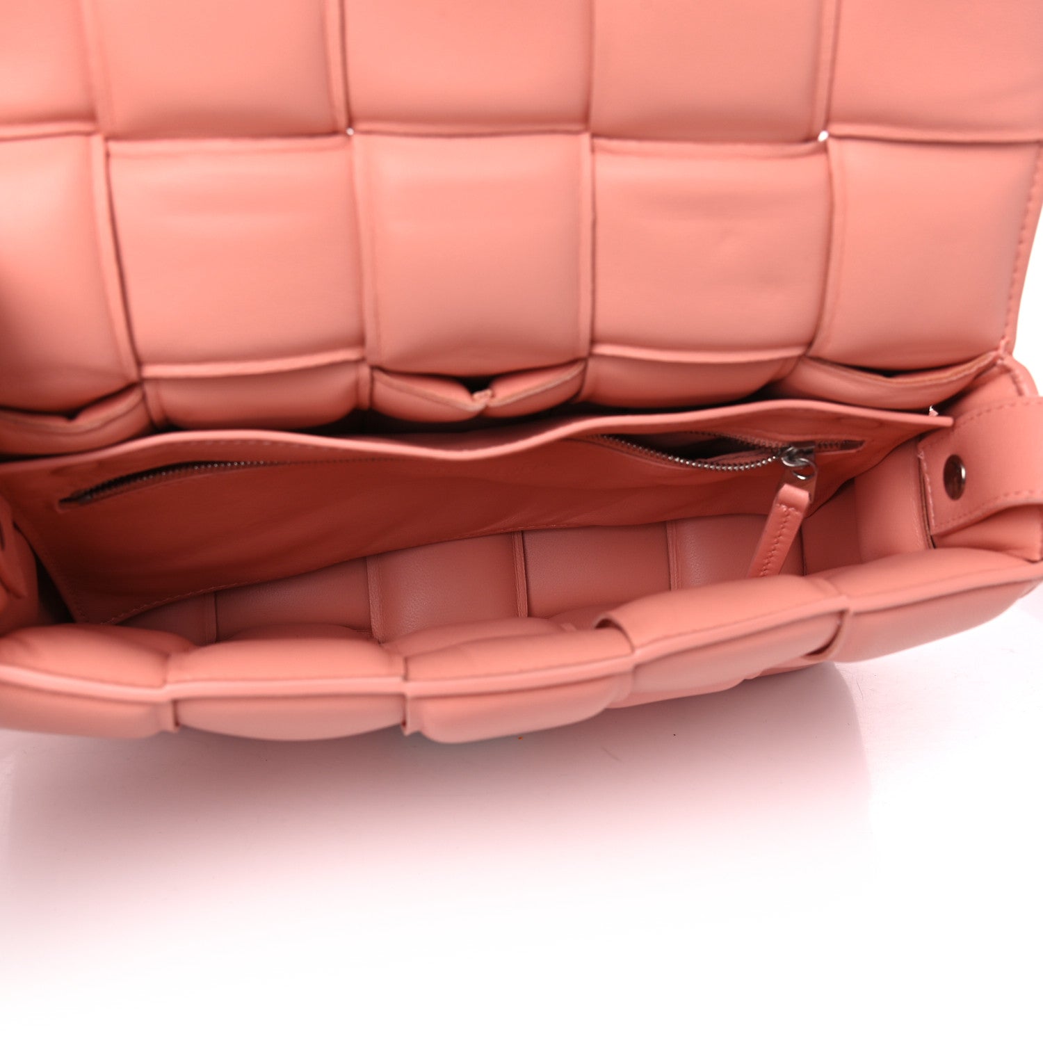 Bottega Veneta Nappa Maxi Intreccio Padded Cassette Crossbody Bag Peachy 5 of 8