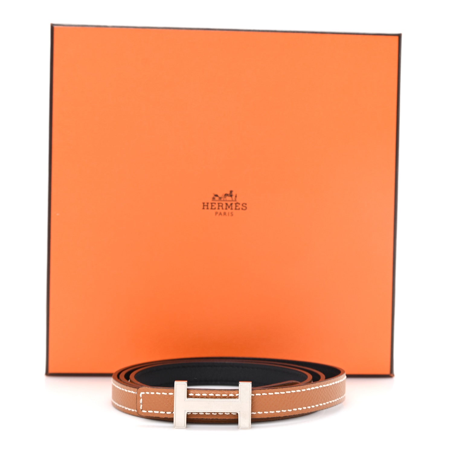 y*y様 HERMES ダブルフェイスレザーベルト 90 Hermes Swift Epsom 13mm Focus Belt 90 36 Black Gold 1940649