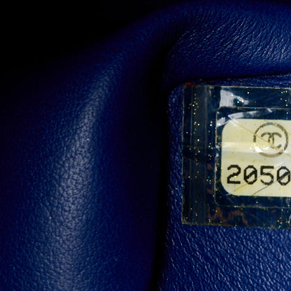 Chanel Snakeskin Mini Rectangular Flap Blue 8 of 11