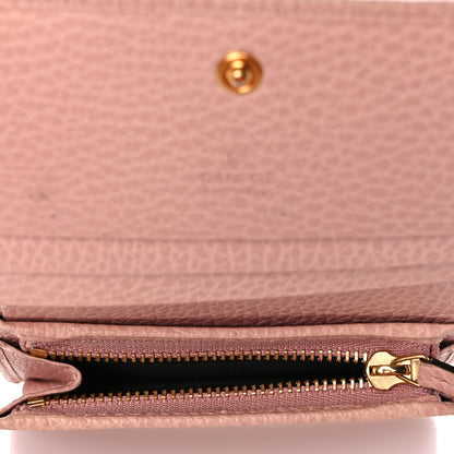 Gucci Dollar Calfskin GG Marmont Card Case Perfect Pink 5 of 10