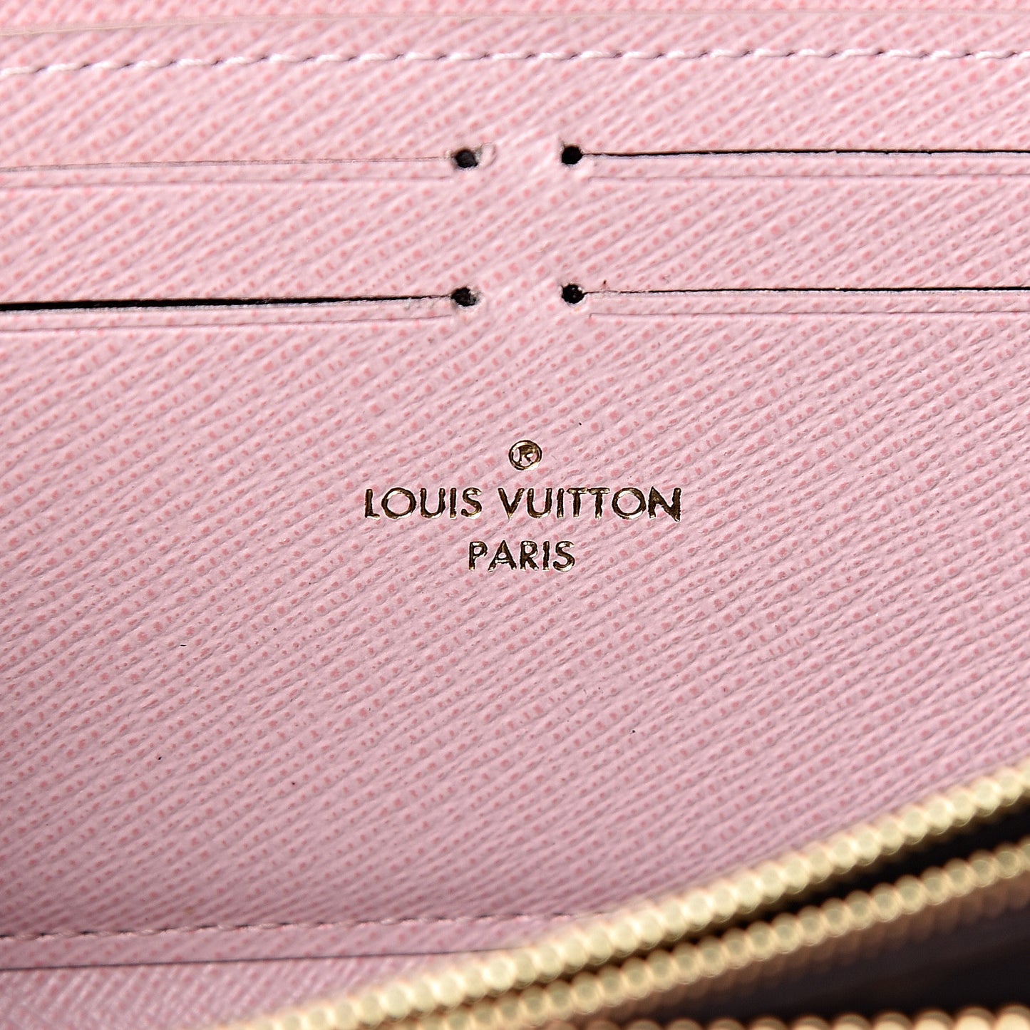 Monogram Clemence Wallet Rose Ballerine