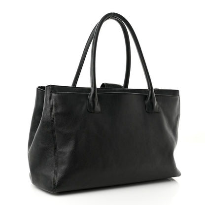 Chanel Calfskin Cerf Executive Shopper Tote Black 2 of 13