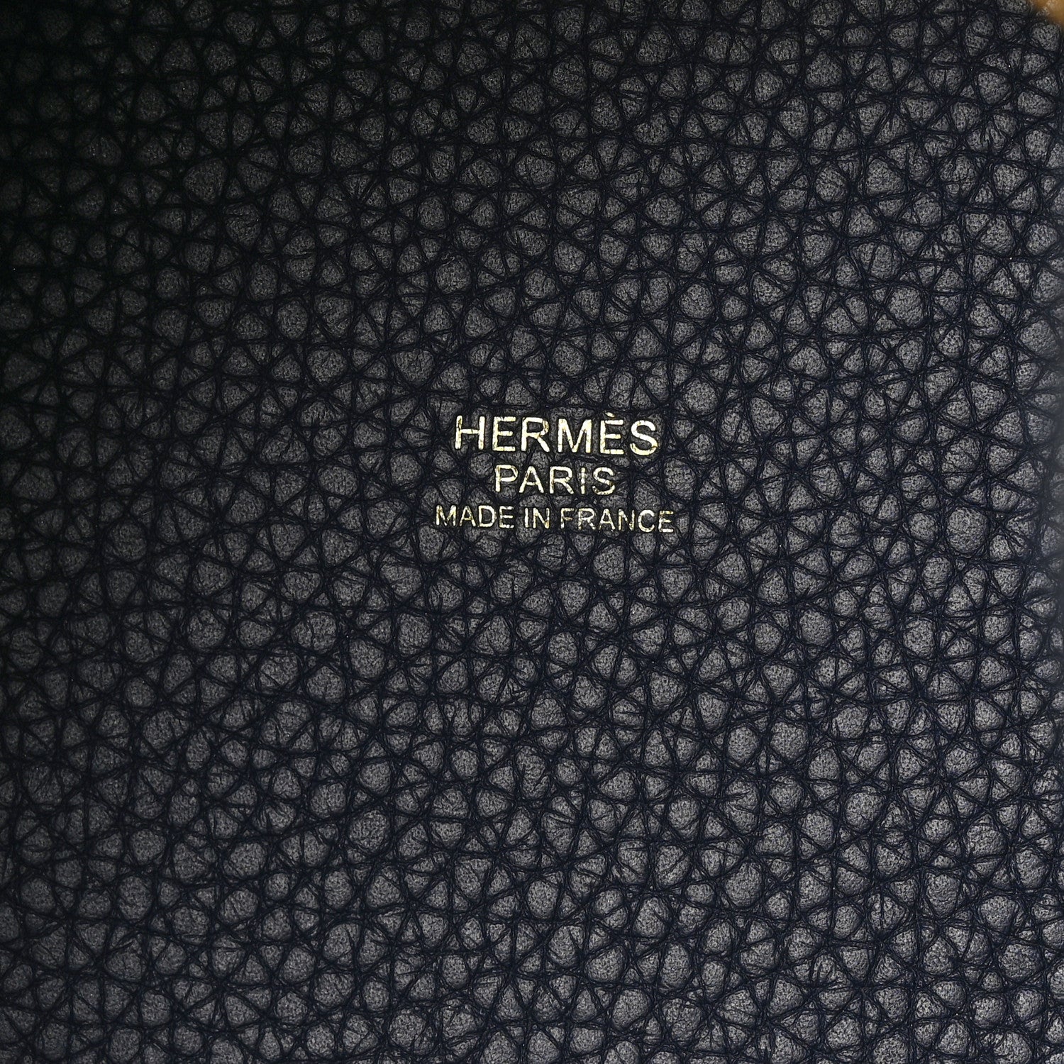 Hermes Taurillon Clemence Picotin Lock 22 MM Bleu Nuit 6 of 12
