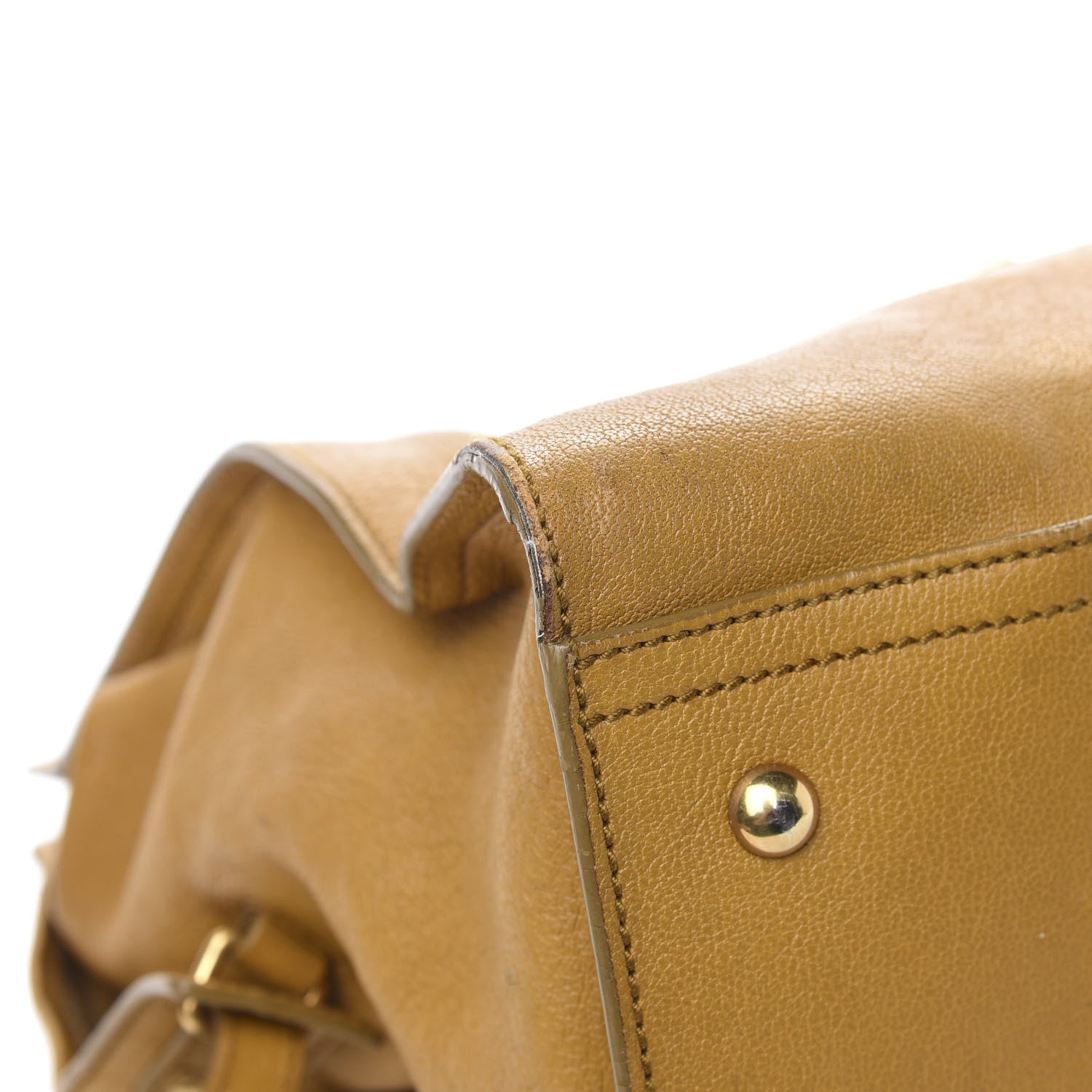 Saint Laurent Sheepskin Large Cabas ChYc Mustard 12 of 16