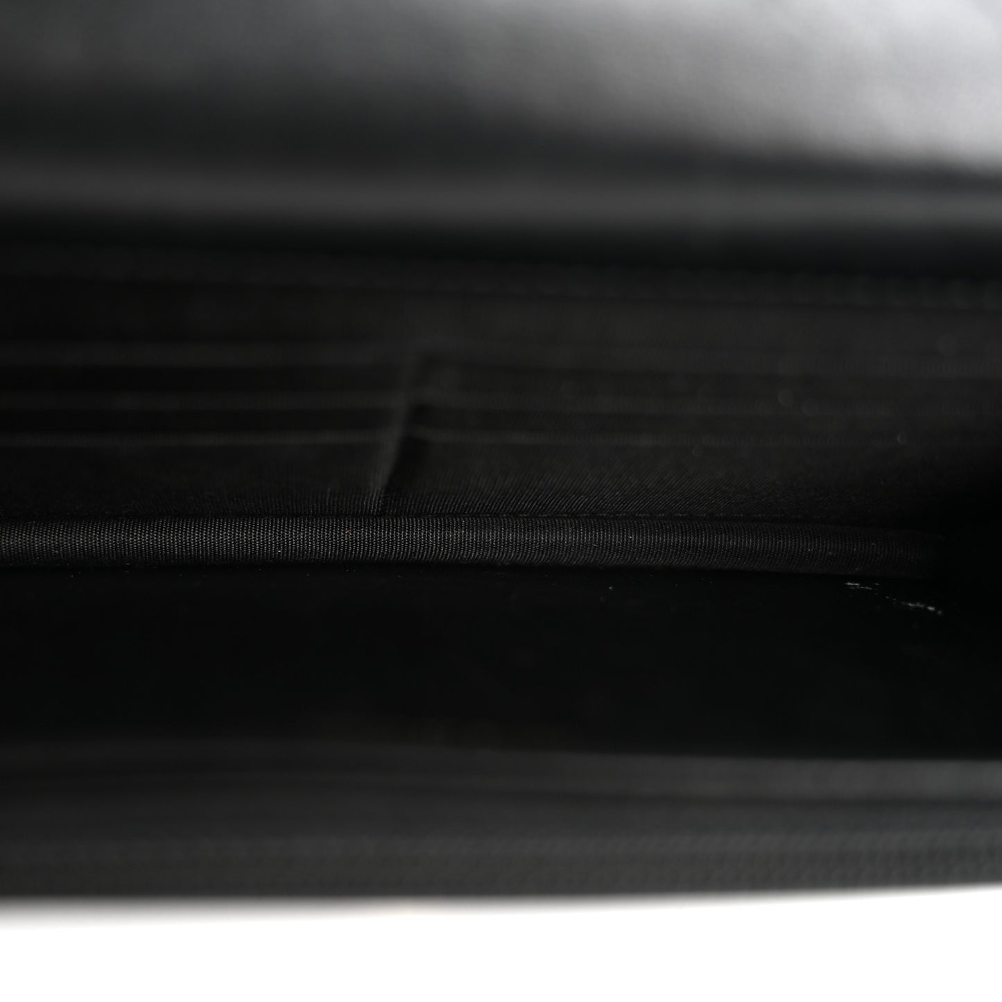 Lambskin Quilted Trendy CC Wallet On Chain WOC Black