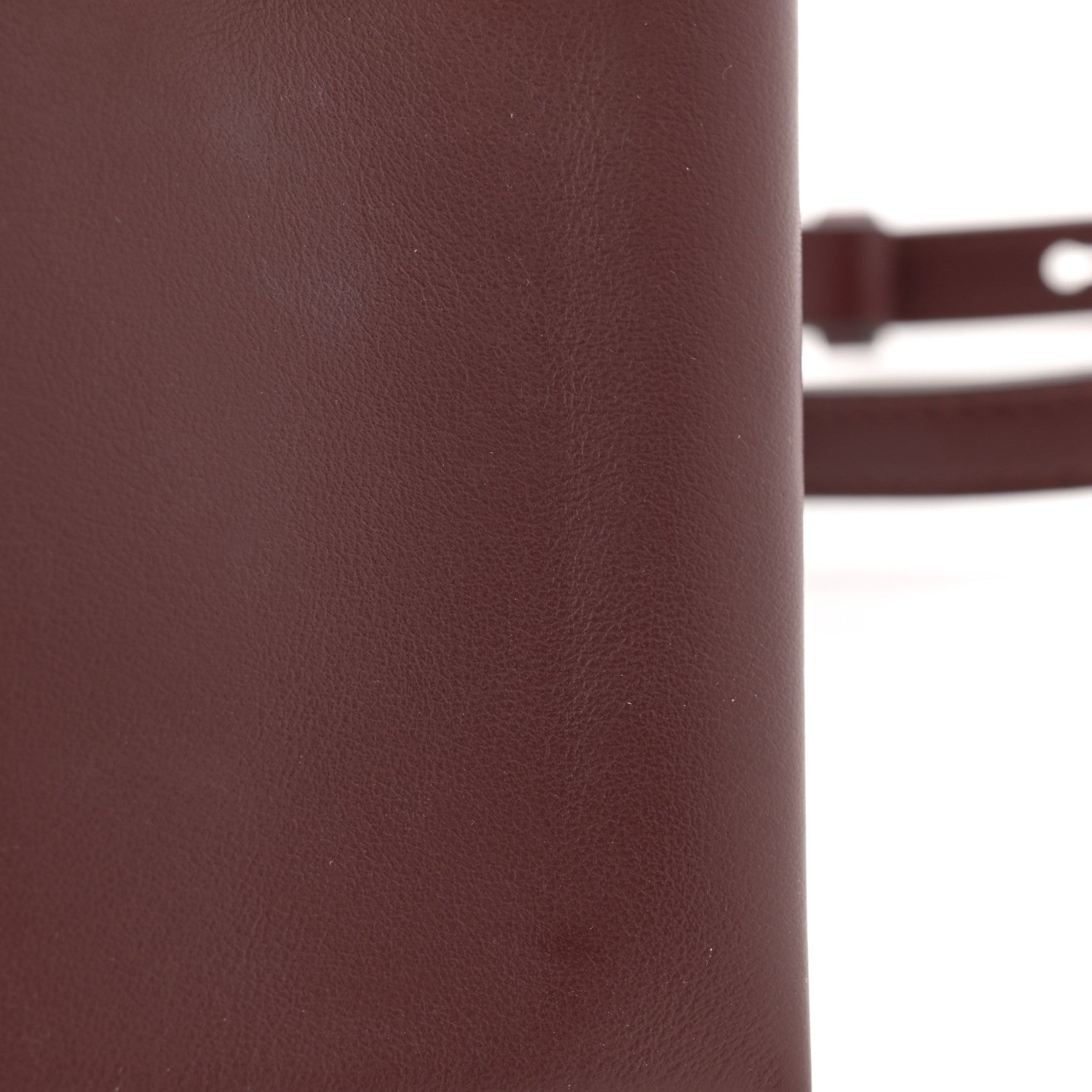 Salvatore Ferragamo Calfskin Trifolio Wallet On Chain Burgundy 14 of 15