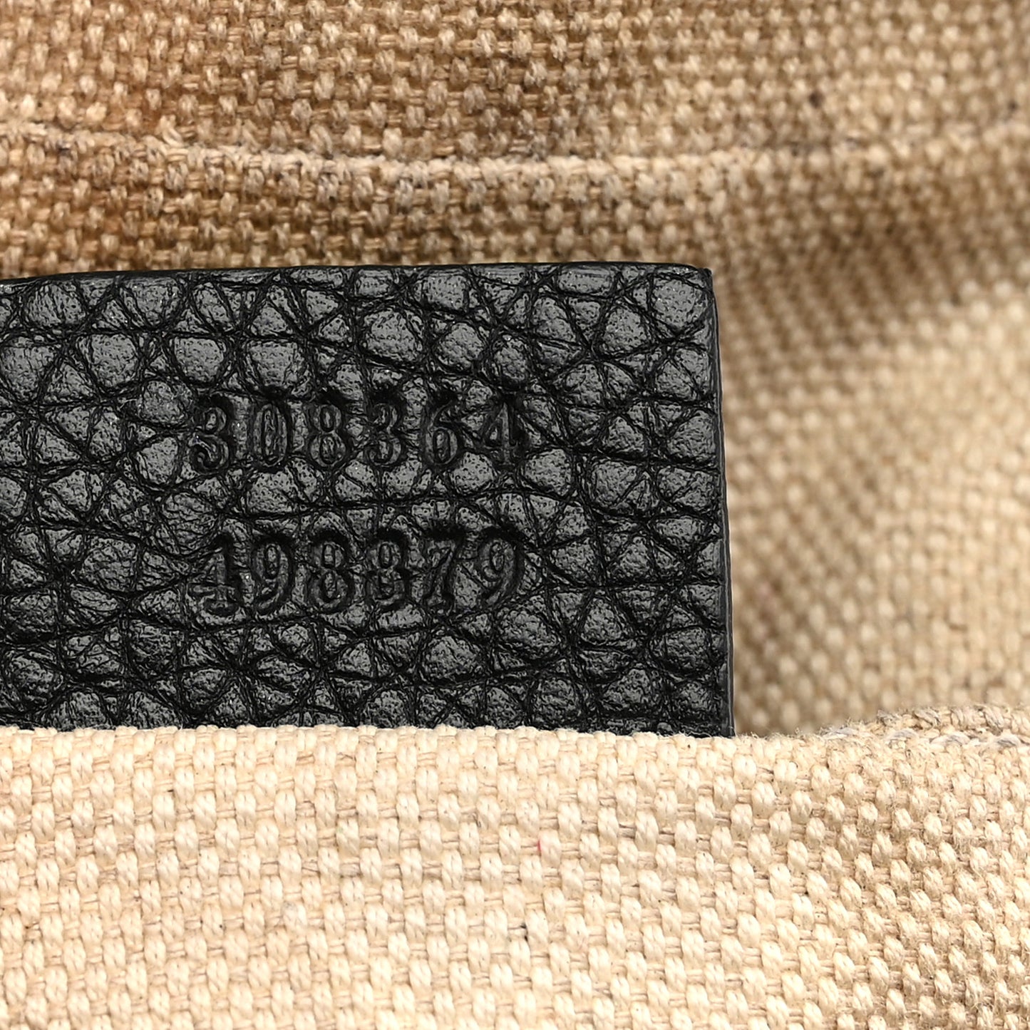 Pebbled Calfskin Small Soho Disco Bag Black