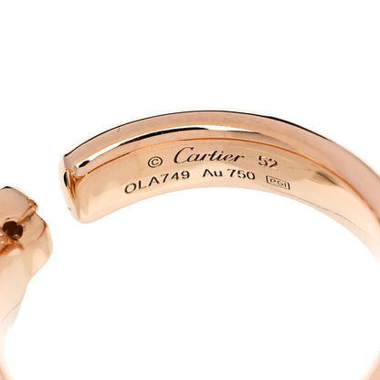 Cartier 18K Pink Gold Tsavorite Black Onyx Panthere De Cartier Ring 52 6 5 of 6