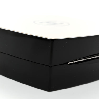 Chanel Plexiglass Compact Box Clutch Black Ivory 8 of 9