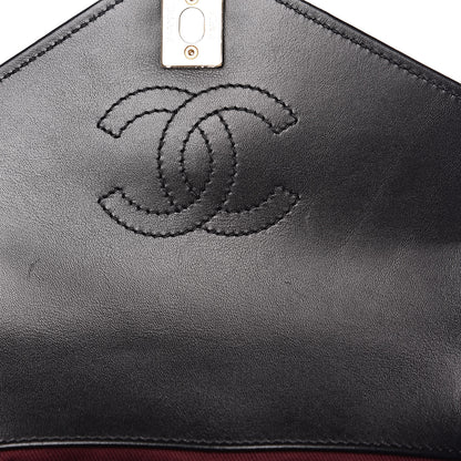 Chanel Calfskin Chevron Stitched Coco Waist Bag Black 8 of 10