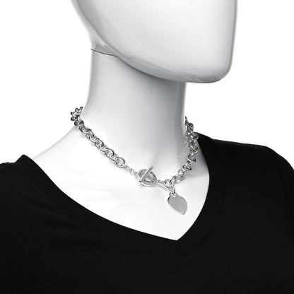 Tiffany Sterling Silver Heart Tag Toggle Necklace 6 of 6