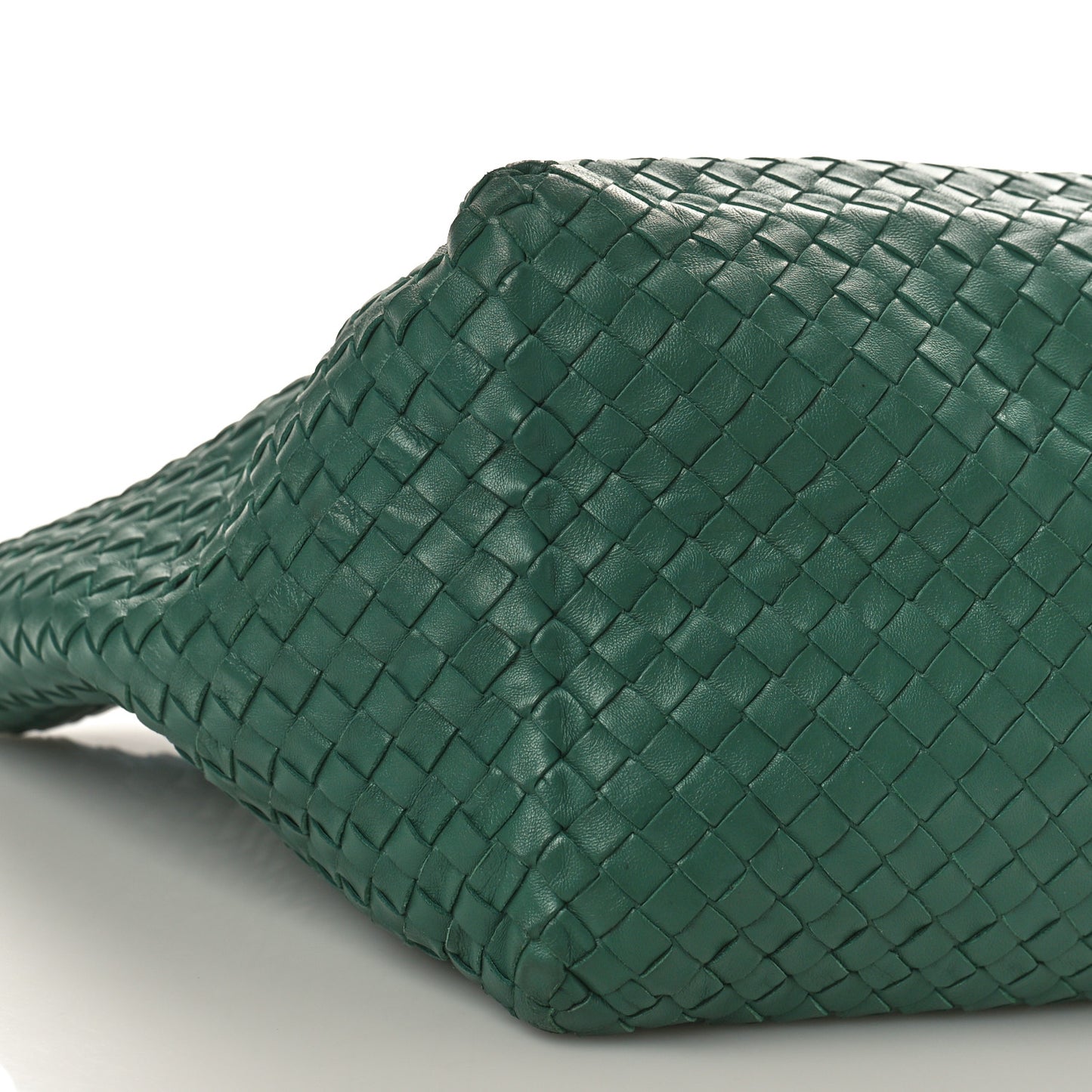 Nappa Intrecciato Medium Cesta Tote Green