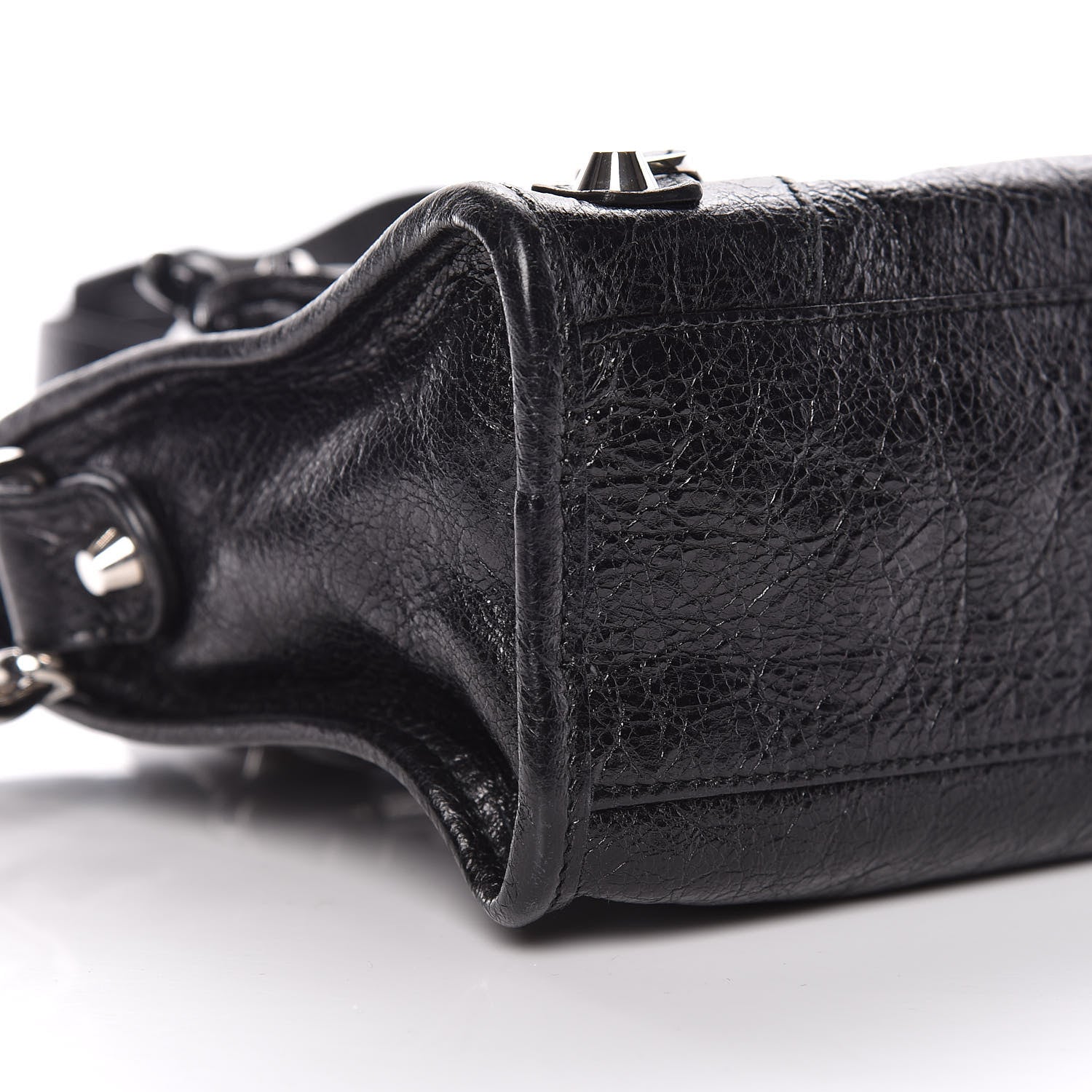 Balenciaga Agneau Classic Silver Hardware Mini City Black 8 of 9
