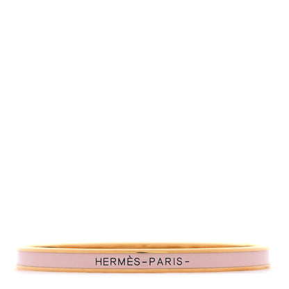 Hermes Enamel Uni Bangle 62 Rose Candeur 1 of 6