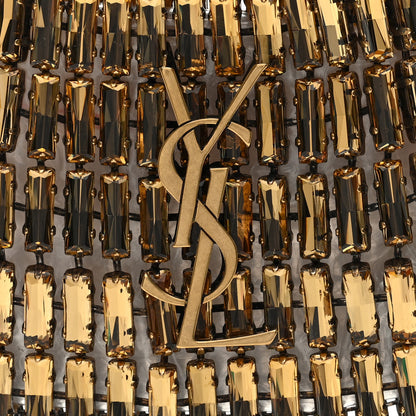 Saint Laurent Crystal Embellished Minaudiere Small Bag Bronze 6 of 8