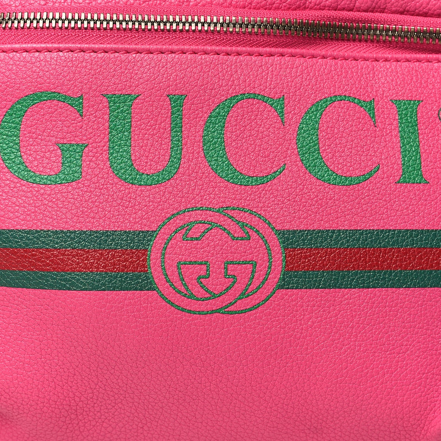 Gucci Grained Calfskin Logo Belt Bag Pink 8 of 10