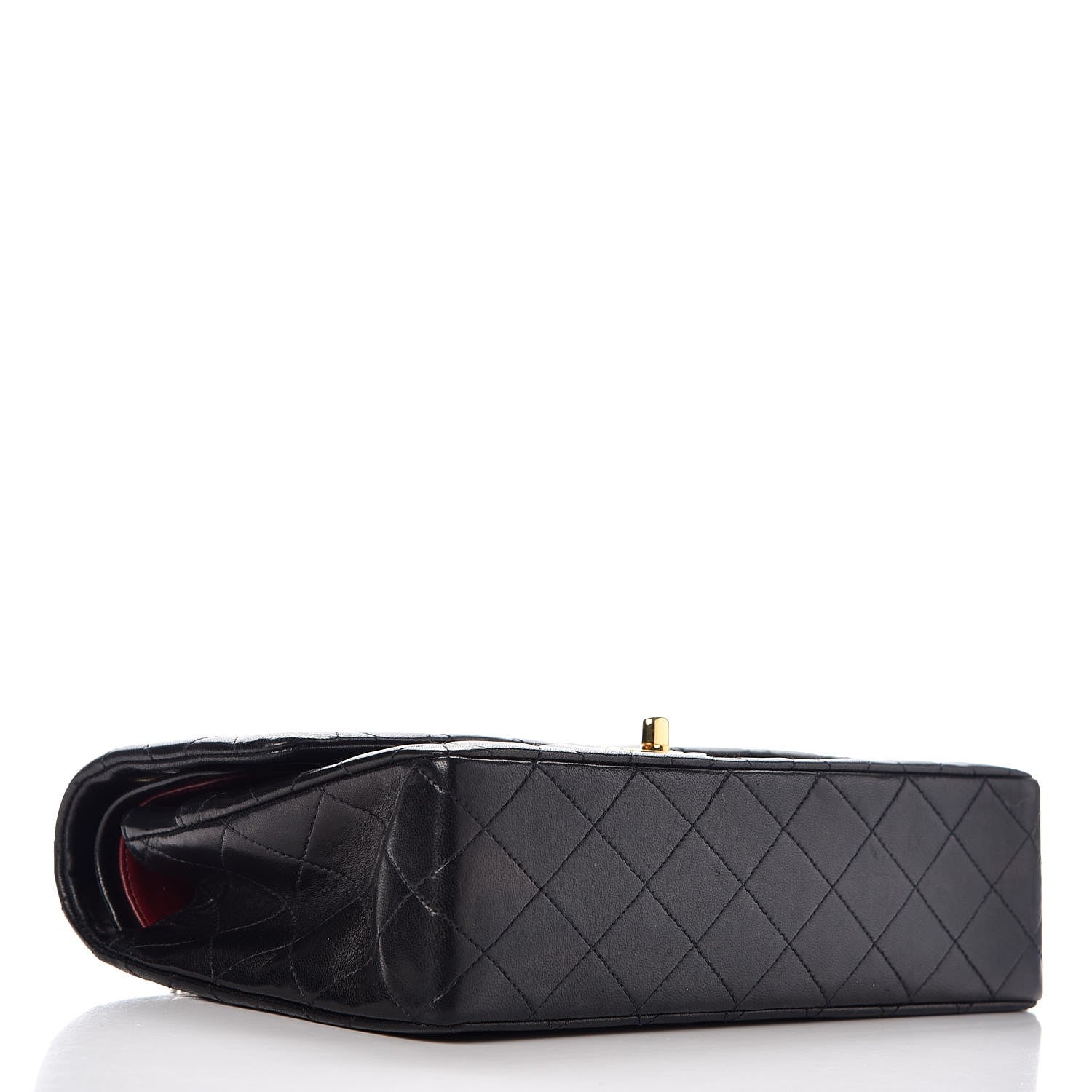 Chanel Lambskin Quilted Medium Double Flap Black 5 of 9