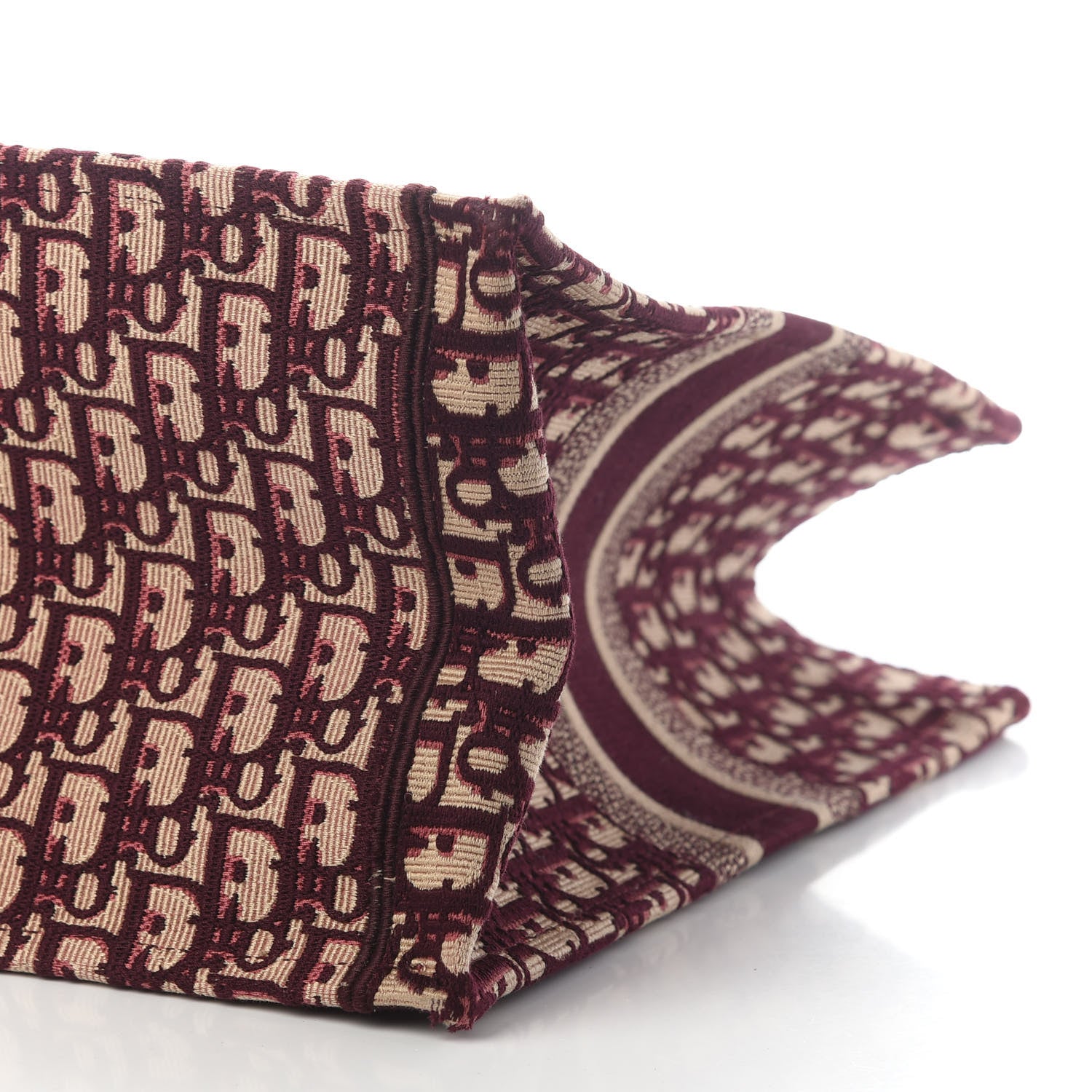 Christian Dior Oblique Large Book Tote Burgundy Multicolor 6 of 8