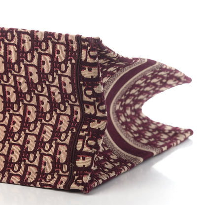 Christian Dior Oblique Large Book Tote Burgundy Multicolor 6 of 8