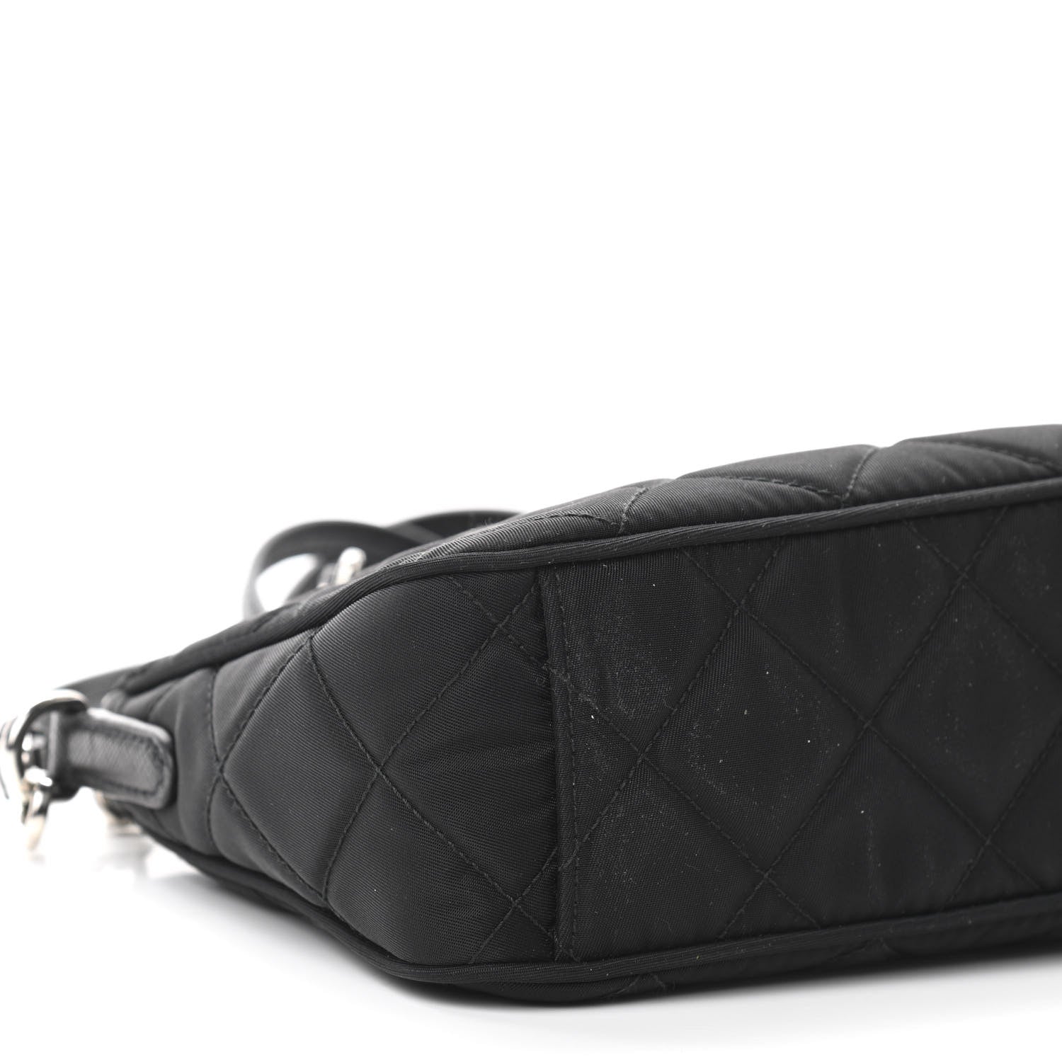 Prada Nylon Tessuto Impuntu Quilted Crossbody Bag Black 9 of 10