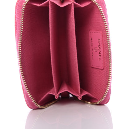 Chanel Caviar Quilted Zip Coin Purse Pink 5 of 8