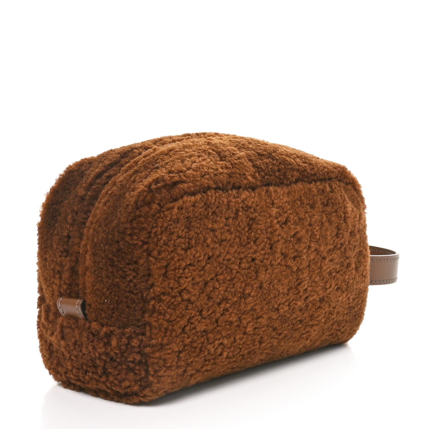 Fendi Merino Wool Vitello Grace Small Toiletry Case Foresta Soft Gold 2 of 10