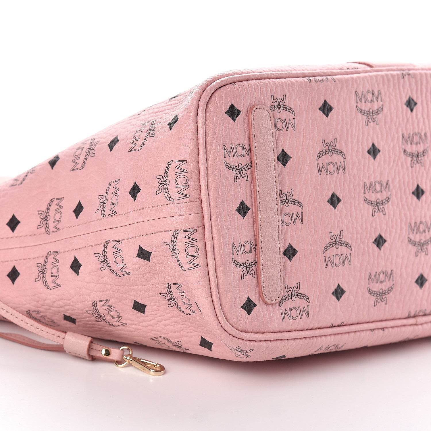MCM Visetos Medium Liz Reversible Shopper Tote Soft Pink 14 of 17