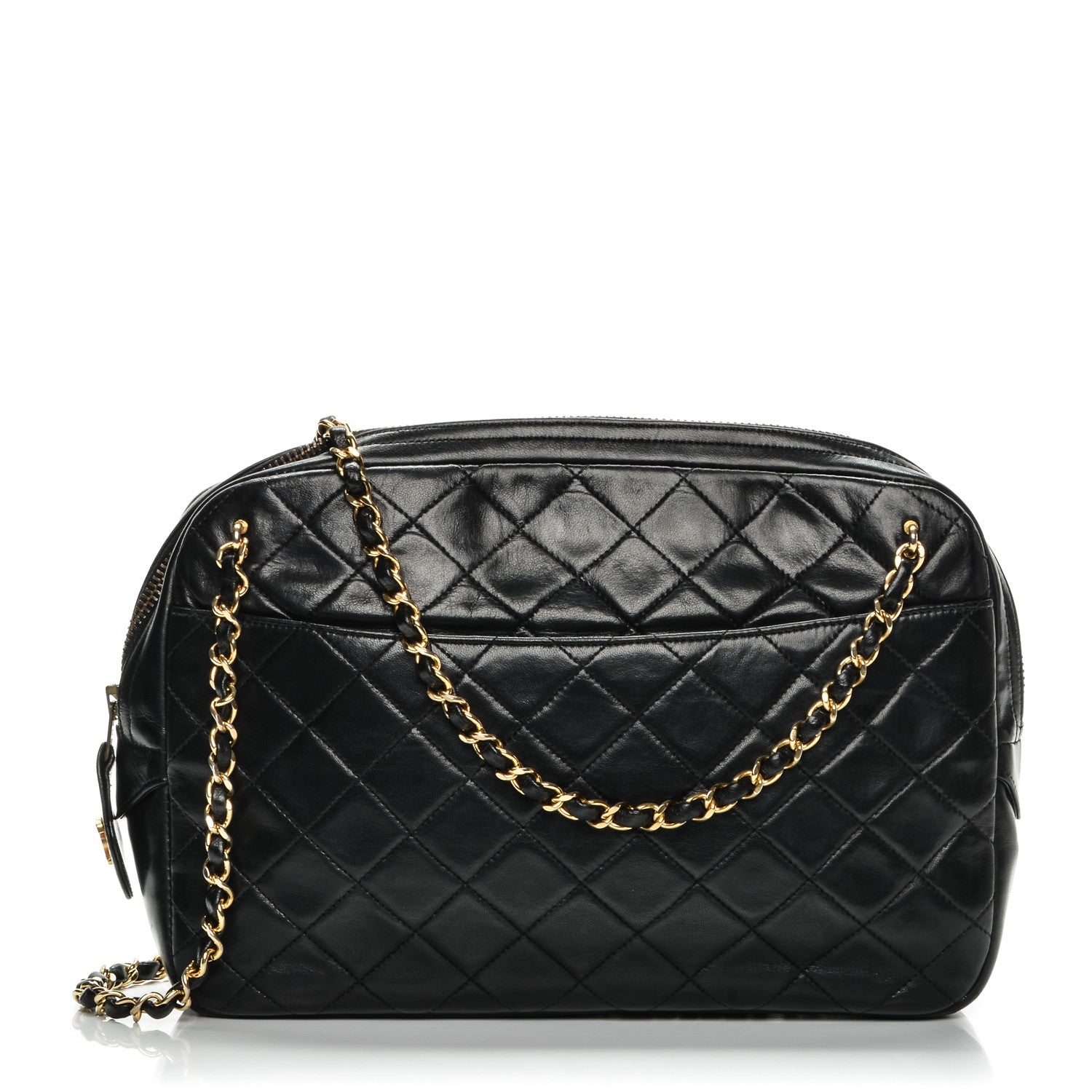 Chanel Lambskin Quilted Camera Case Black 1 of 17
