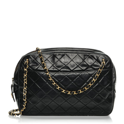 Chanel Lambskin Quilted Camera Case Black 1 of 17