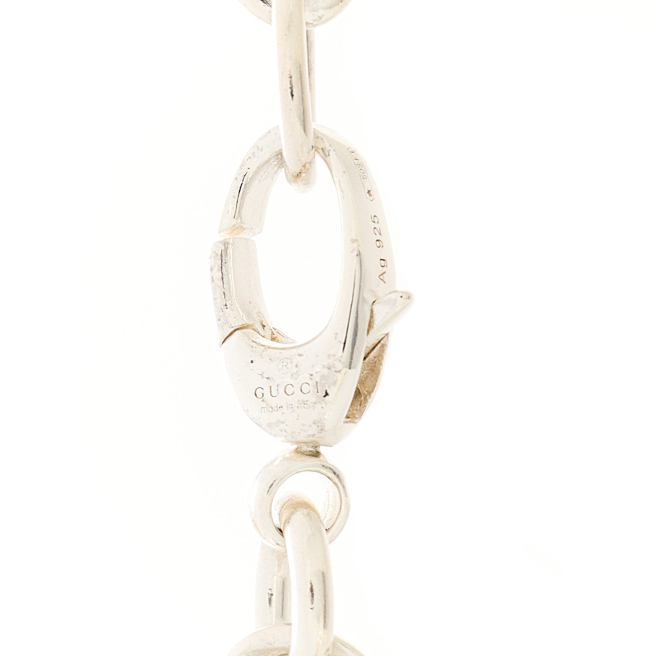 Gucci Sterling Silver Britt Charm Bracelet 4 of 5