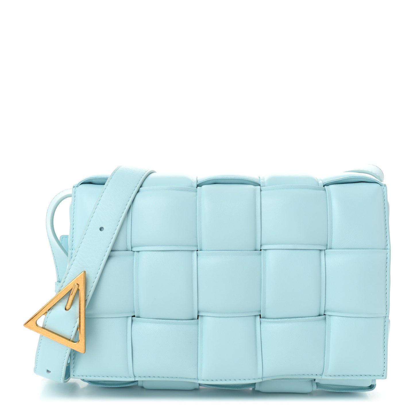 Maxi Intrecciato Padded Cassette Crossbody Bag Linoleum