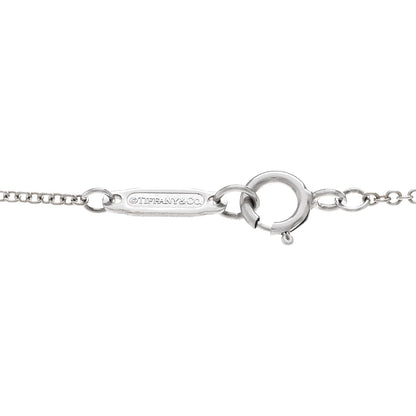 Tiffany 18K White Gold Diamond Atlas Pierced Key Pendant Necklace 4 of 4