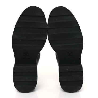 Louis Vuitton Calfskin Monogram Beaubourg Ankle Boots 40.5 Black 6 of 10
