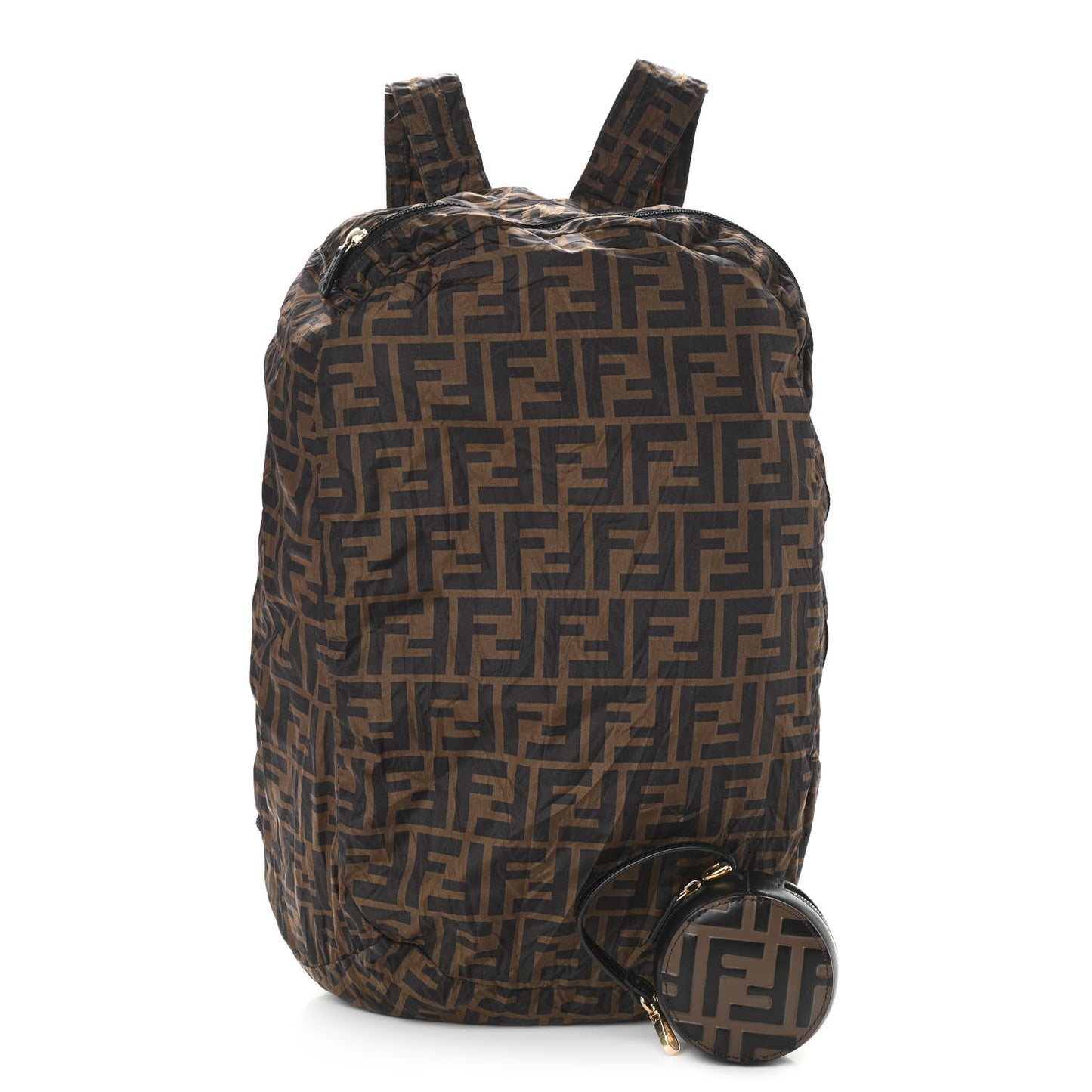 Calfskin FF 1974 Embossed Help Bag Maya Black